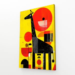 Yellow Giraffe Art