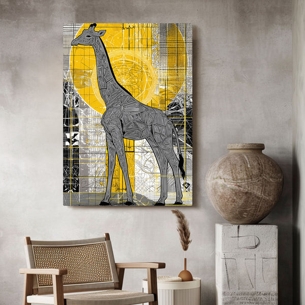 Yellow Giraffe Artwork