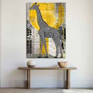 Yellow Giraffe Artwork