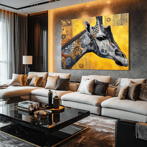 Yellow Giraffe Print