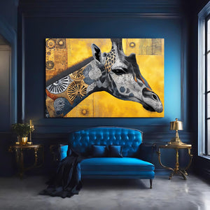 Yellow Giraffe Print