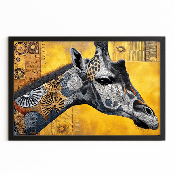 Yellow Giraffe Print