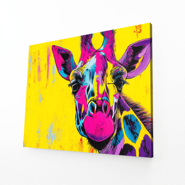 Yellow Giraffe Wall Art