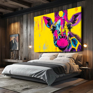 Yellow Giraffe Wall Art