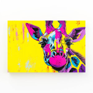Yellow Giraffe Wall Art