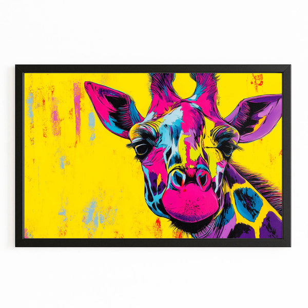 Yellow Giraffe Wall Art