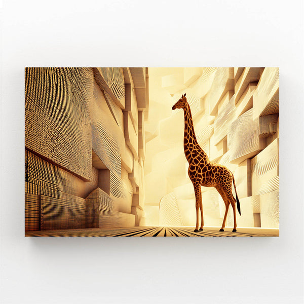 Yellow Giraffe Wall Decor