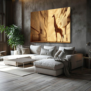 Yellow Giraffe Wall Decor