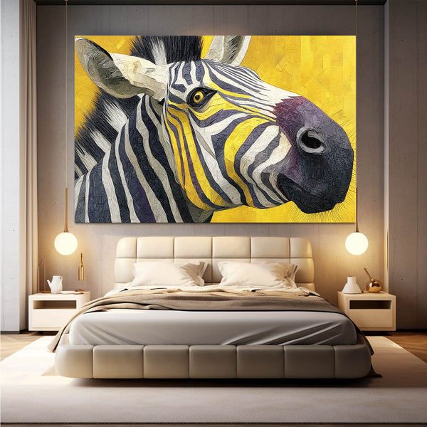 Yellow Zebra Art