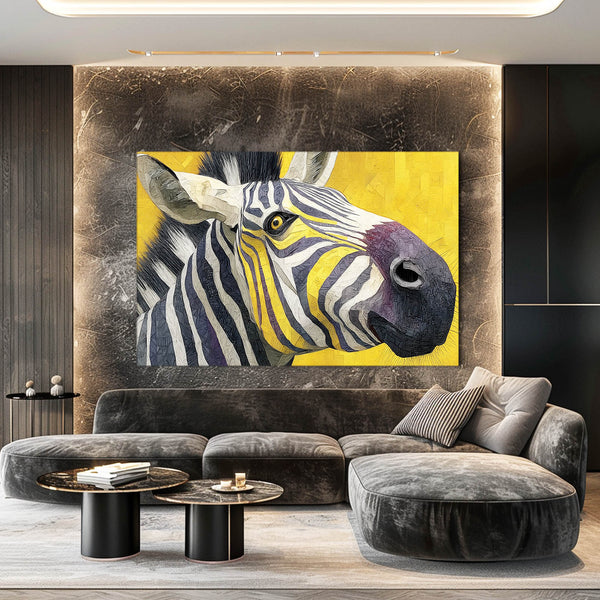 Yellow Zebra Art