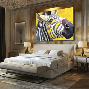 Yellow Zebra Art
