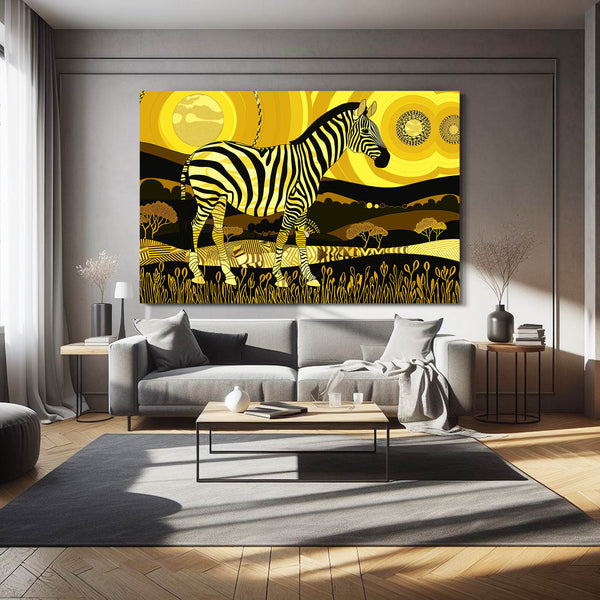 Yellow Zebra Artwork