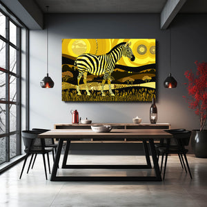 Yellow Zebra Artwork