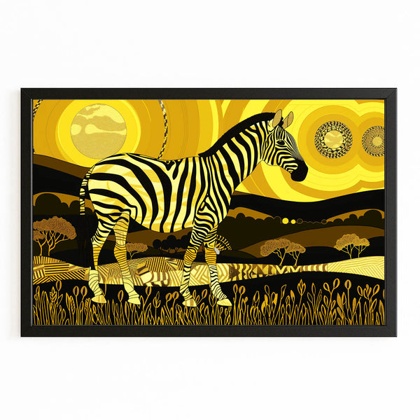 Yellow Zebra Artwork