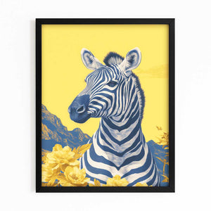 Yellow Zebra Canvas