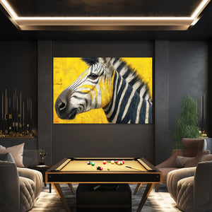 Yellow Zebra Print