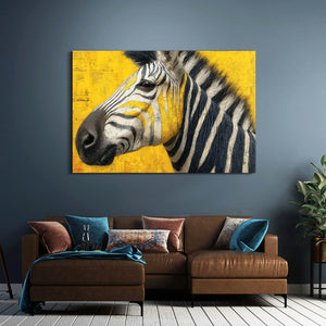 Yellow Zebra Print