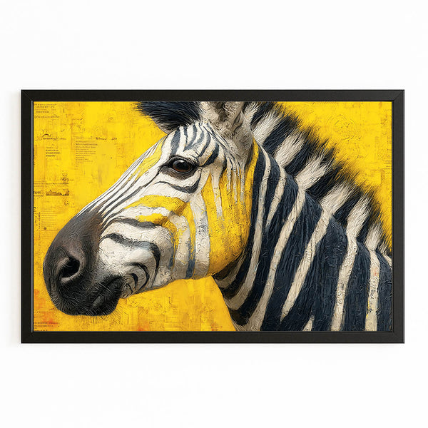 Yellow Zebra Print