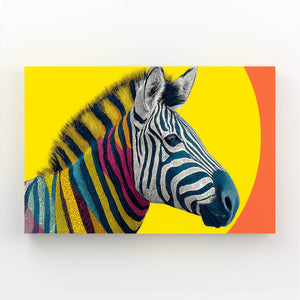Yellow Zebra Wall Decor