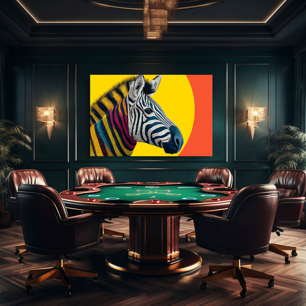 Yellow Zebra Wall Decor