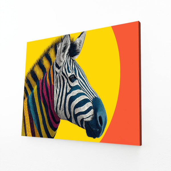 Yellow Zebra Wall Decor