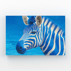 Zebra Art Blue