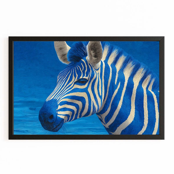Zebra Art Blue