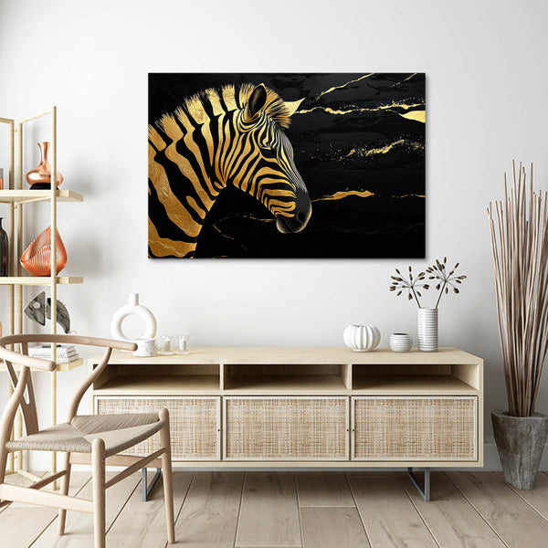 Zebra Art Gold