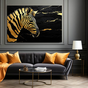 Zebra Art Gold