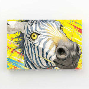 Zebra Art Yellow
