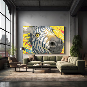 Zebra Art Yellow