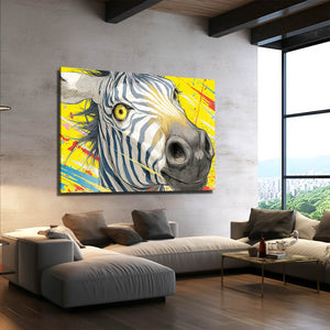 Zebra Art Yellow