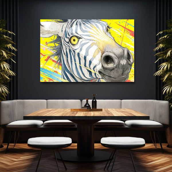 Zebra Art Yellow