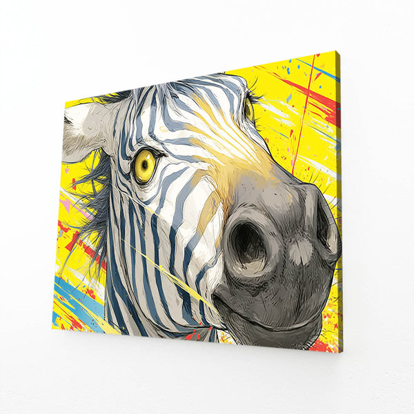 Zebra Art Yellow