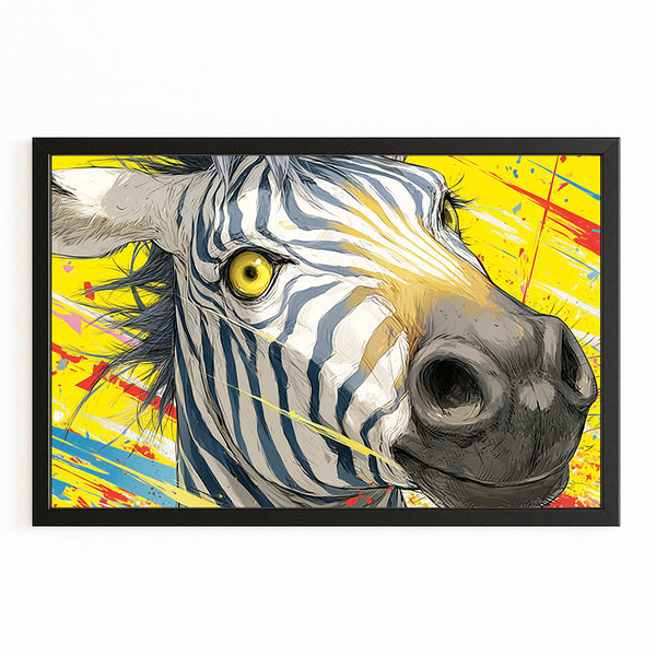 Zebra Art Yellow