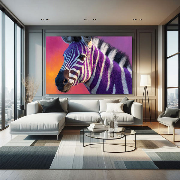 Zebra Artwork Colorful