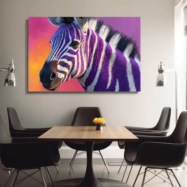 Zebra Artwork Colorful