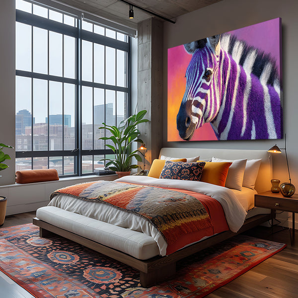 Zebra Artwork Colorful