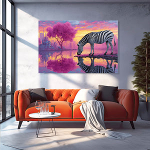 Zebra Artwork Landscape