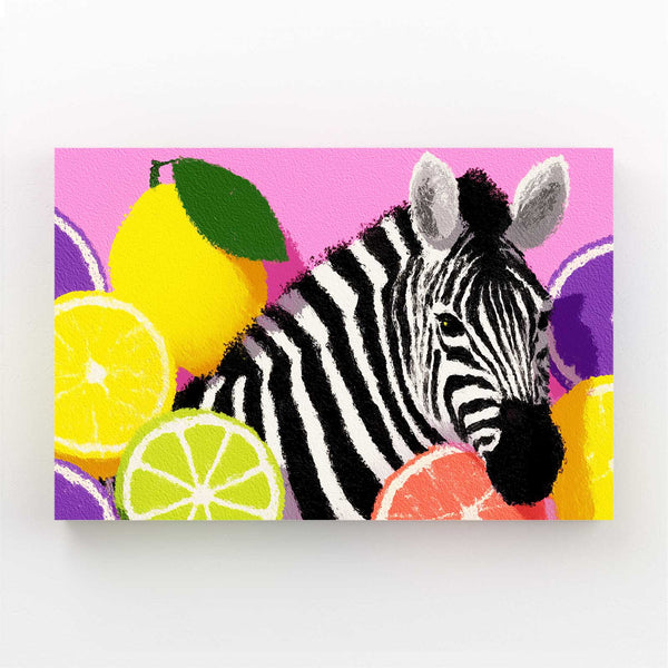 Zebra Artwork Pink