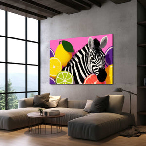 Zebra Artwork Pink