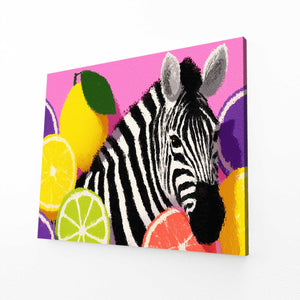 Zebra Artwork Pink
