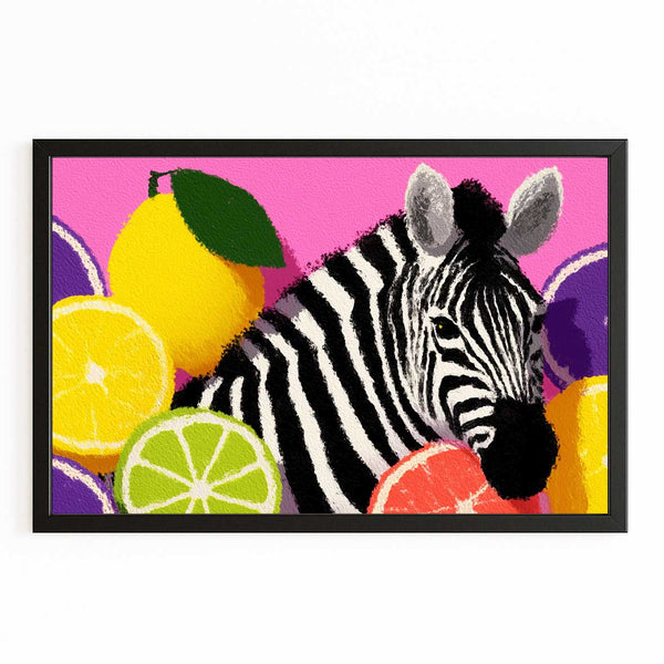 Zebra Artwork Pink