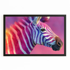 Zebra Artwork Purple