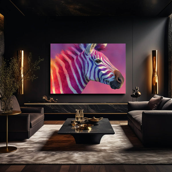 Zebra Artwork Purple