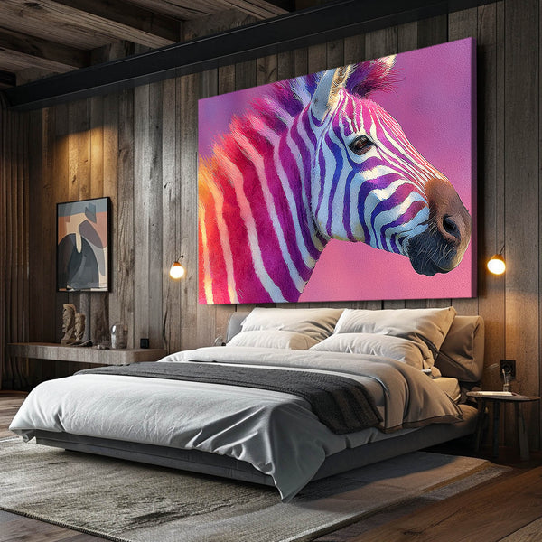 Zebra Artwork Purple