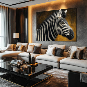 Zebra Artwork Rustic