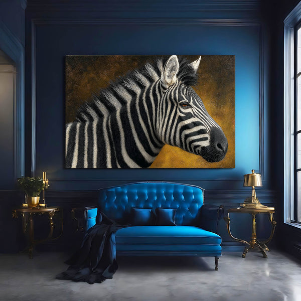 Zebra Artwork Rustic