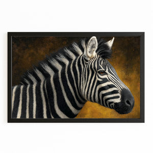 Zebra Artwork Rustic
