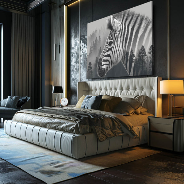 Zebra Black And White Artwork
